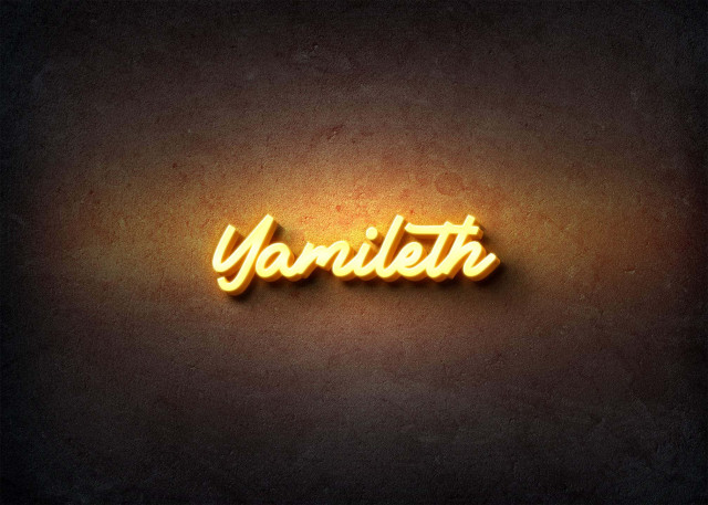 Free photo of Glow Name Profile Picture for Yamileth