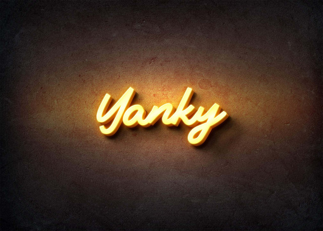 Free photo of Glow Name Profile Picture for Yanky