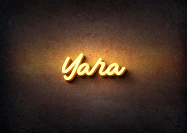 Free photo of Glow Name Profile Picture for Yara