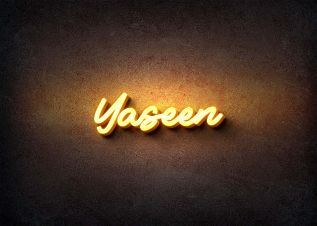 Free photo of Glow Name Profile Picture for Yaseen