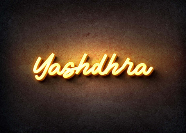 Free photo of Glow Name Profile Picture for Yashdhra