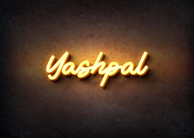 Free photo of Glow Name Profile Picture for Yashpal