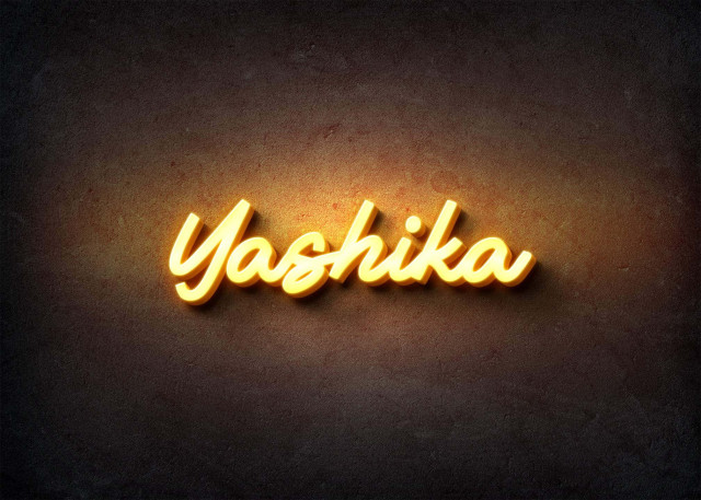 Free photo of Glow Name Profile Picture for Yashika
