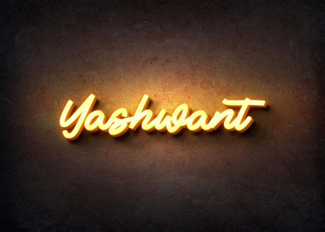 Free photo of Glow Name Profile Picture for Yashwant