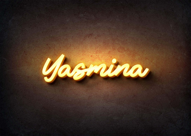 Free photo of Glow Name Profile Picture for Yasmina