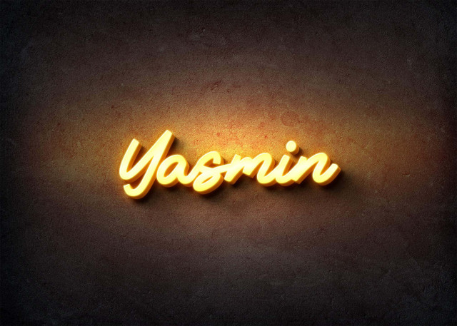 Free photo of Glow Name Profile Picture for Yasmin