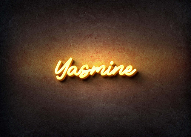 Free photo of Glow Name Profile Picture for Yasmine