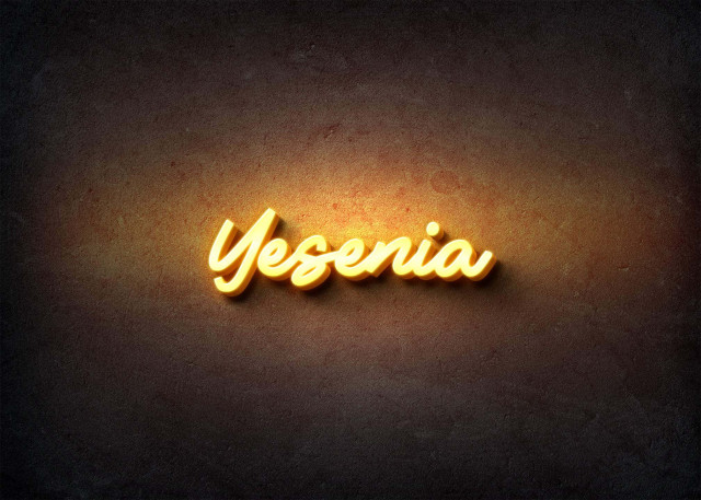 Free photo of Glow Name Profile Picture for Yesenia