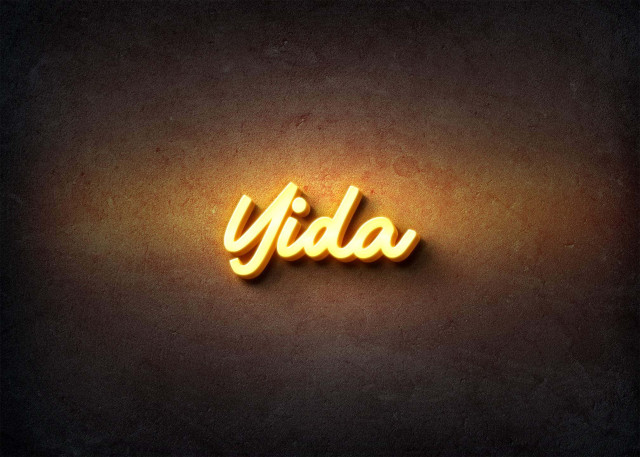 Free photo of Glow Name Profile Picture for Yida