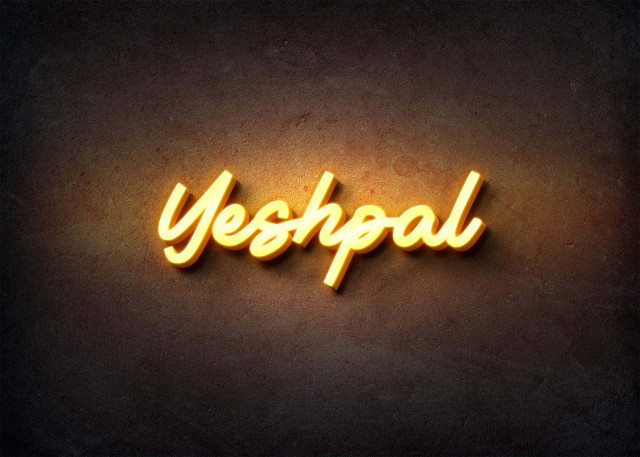 Free photo of Glow Name Profile Picture for Yeshpal