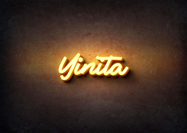 Free photo of Glow Name Profile Picture for Yinita