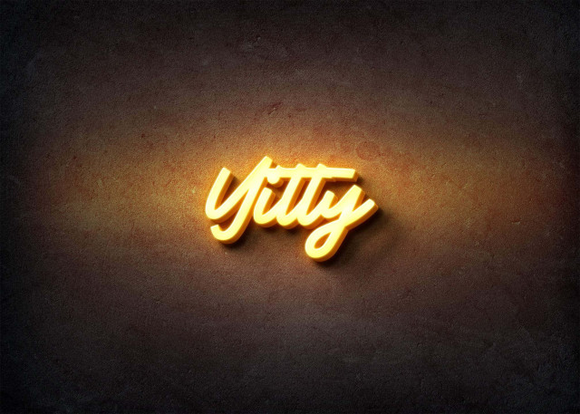 Free photo of Glow Name Profile Picture for Yitty