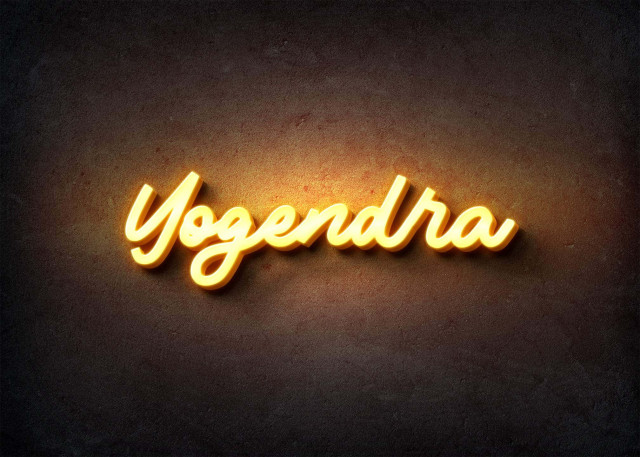 Free photo of Glow Name Profile Picture for Yogendra