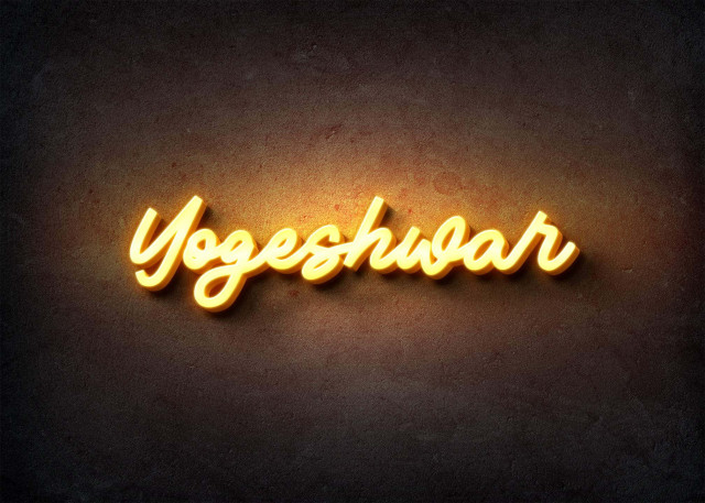 Free photo of Glow Name Profile Picture for Yogeshwar
