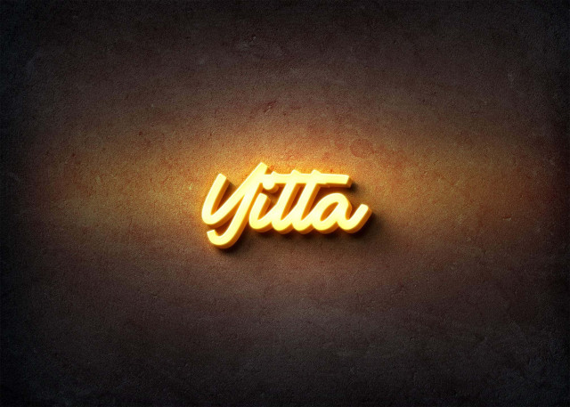 Free photo of Glow Name Profile Picture for Yitta