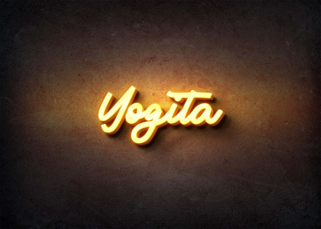 Free photo of Glow Name Profile Picture for Yogita