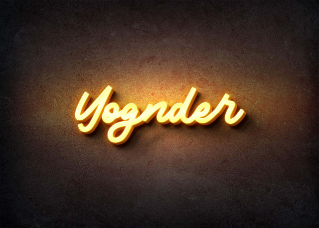 Free photo of Glow Name Profile Picture for Yognder