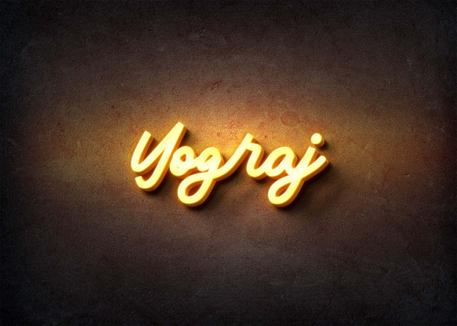 Free photo of Glow Name Profile Picture for Yograj