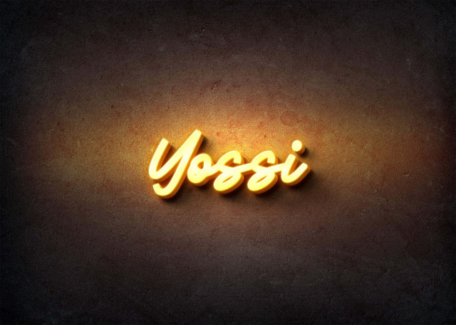 Free photo of Glow Name Profile Picture for Yossi