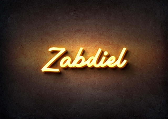 Free photo of Glow Name Profile Picture for Zabdiel