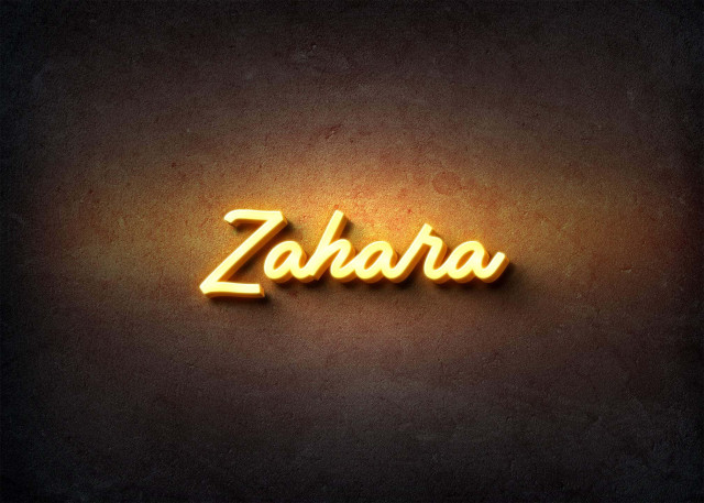 Free photo of Glow Name Profile Picture for Zahara