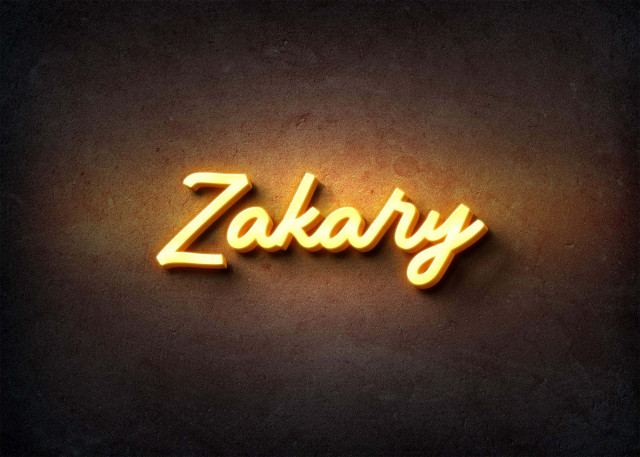 Free photo of Glow Name Profile Picture for Zakary