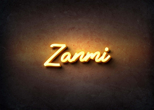 Free photo of Glow Name Profile Picture for Zanmi