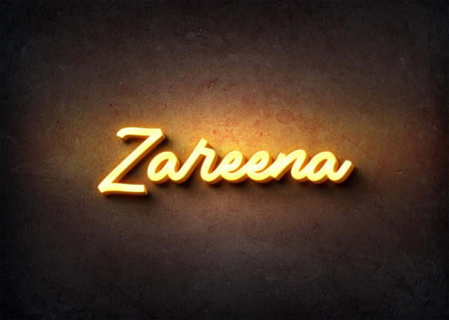 Free photo of Glow Name Profile Picture for Zareena