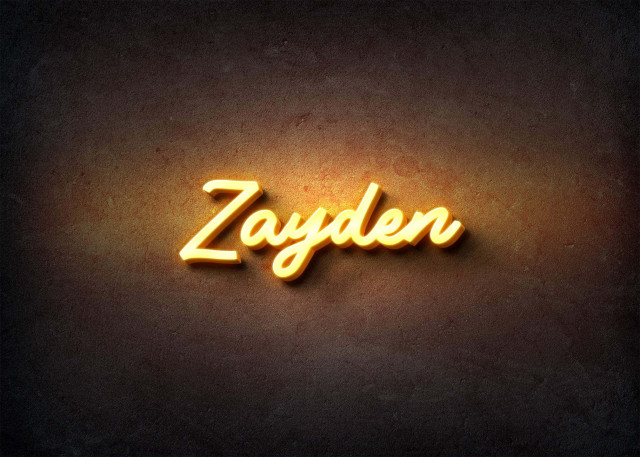 Free photo of Glow Name Profile Picture for Zayden