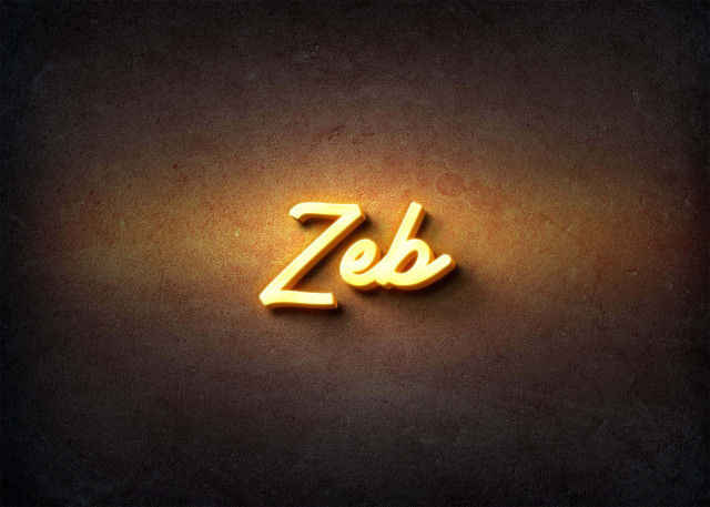 Free photo of Glow Name Profile Picture for Zeb