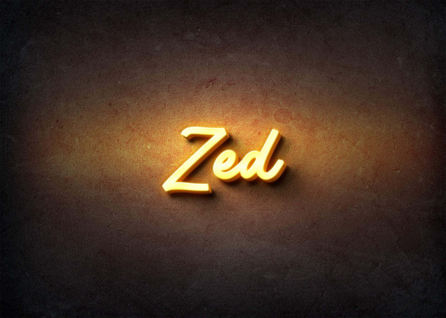 Free photo of Glow Name Profile Picture for Zed