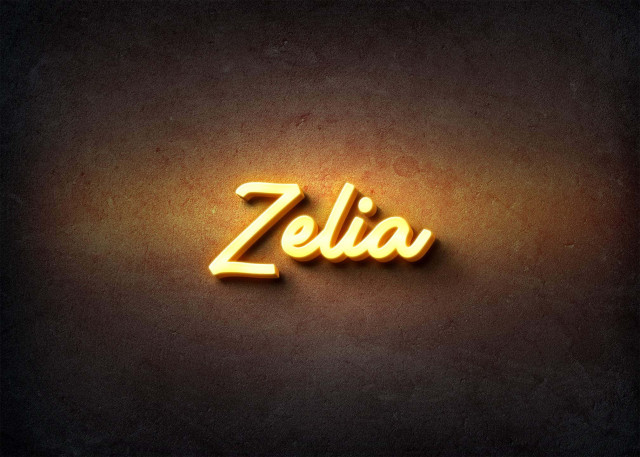 Free photo of Glow Name Profile Picture for Zelia