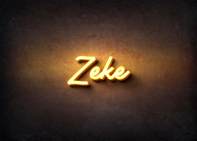 Free photo of Glow Name Profile Picture for Zeke