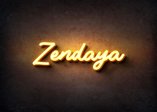 Free photo of Glow Name Profile Picture for Zendaya