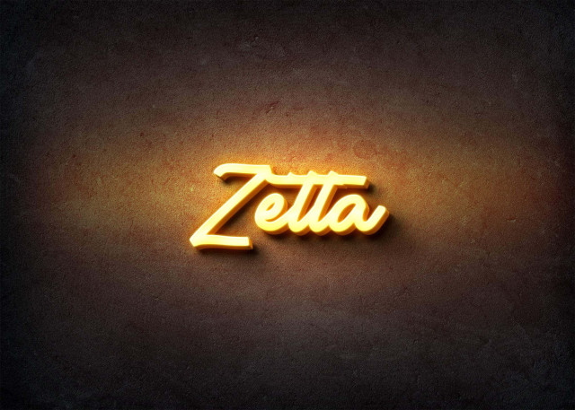 Free photo of Glow Name Profile Picture for Zetta