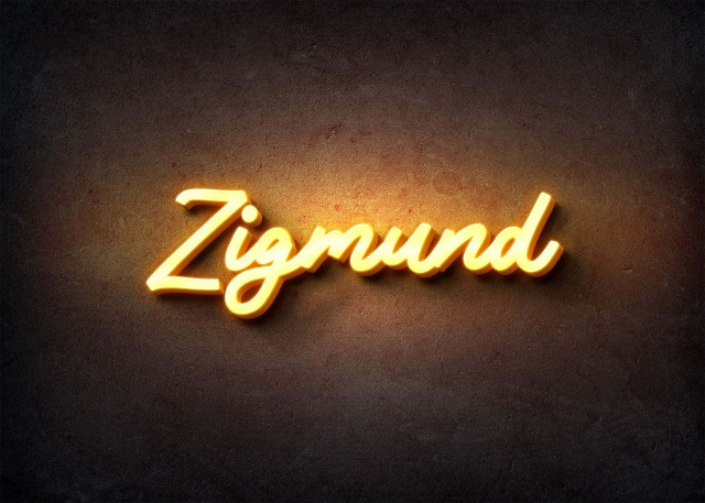 Free photo of Glow Name Profile Picture for Zigmund