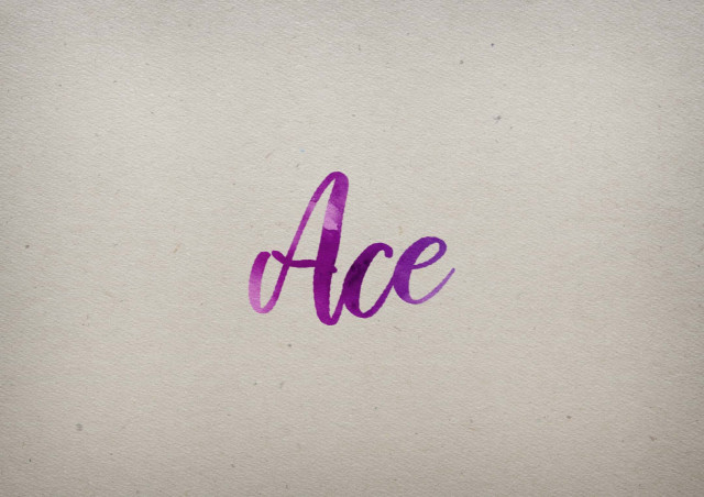 Free photo of Ace Watercolor Name DP