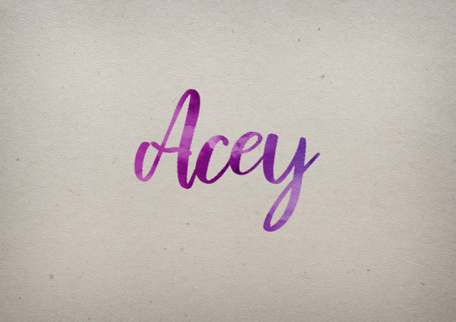 Free photo of Acey Watercolor Name DP