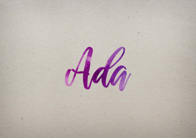 Free photo of Ada Watercolor Name DP