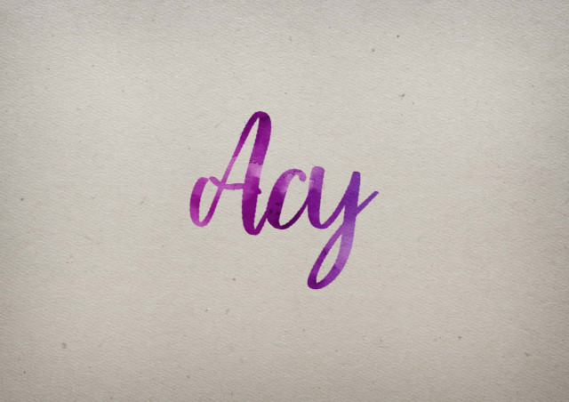 Free photo of Acy Watercolor Name DP