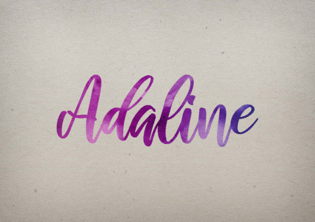 Free photo of Adaline Watercolor Name DP