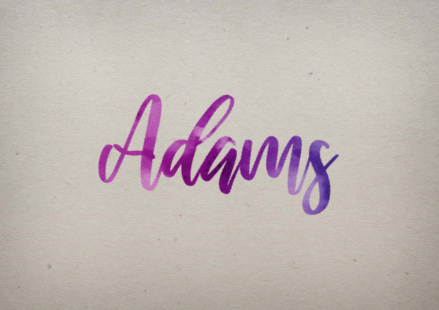 Free photo of Adams Watercolor Name DP