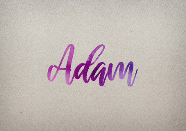 Free photo of Adam Watercolor Name DP