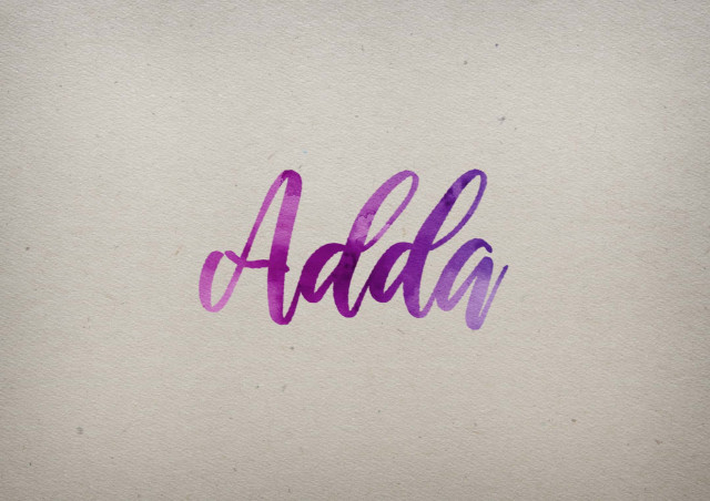 Free photo of Adda Watercolor Name DP