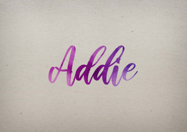 Free photo of Addie Watercolor Name DP