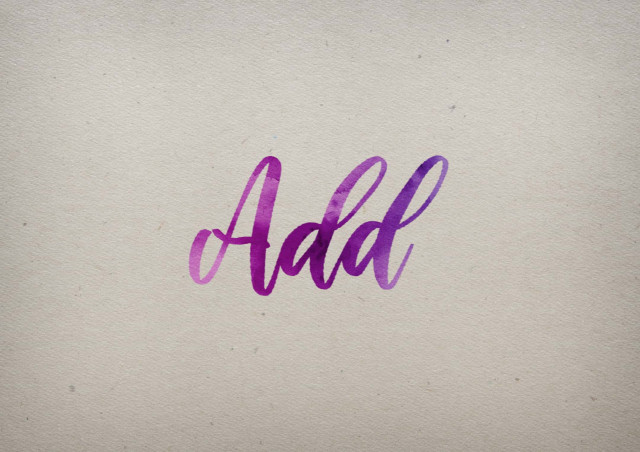 Free photo of Add Watercolor Name DP