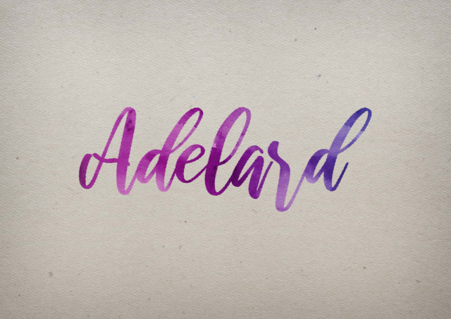 Free photo of Adelard Watercolor Name DP