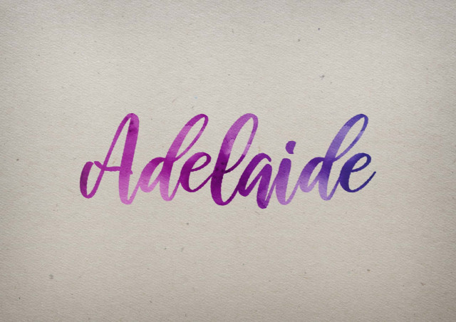 Free photo of Adelaide Watercolor Name DP