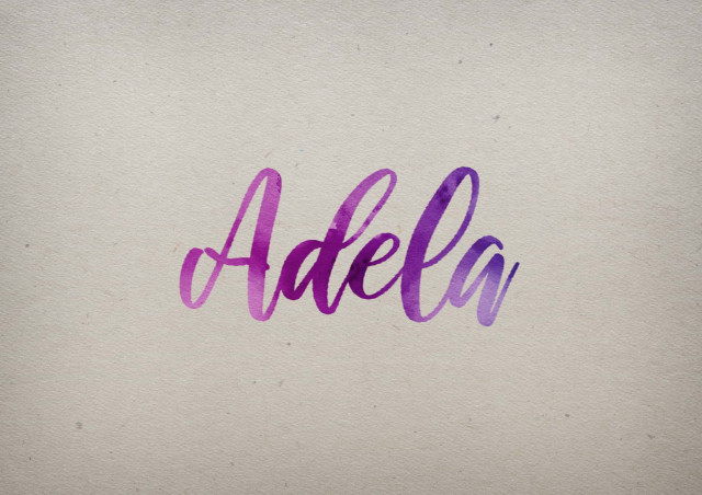 Free photo of Adela Watercolor Name DP