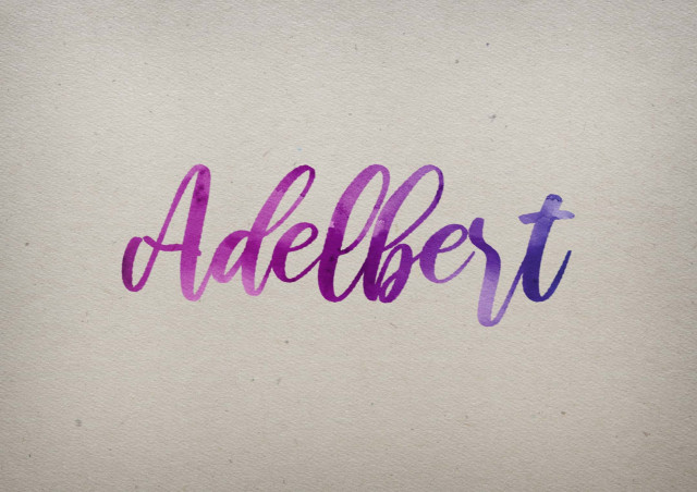 Free photo of Adelbert Watercolor Name DP